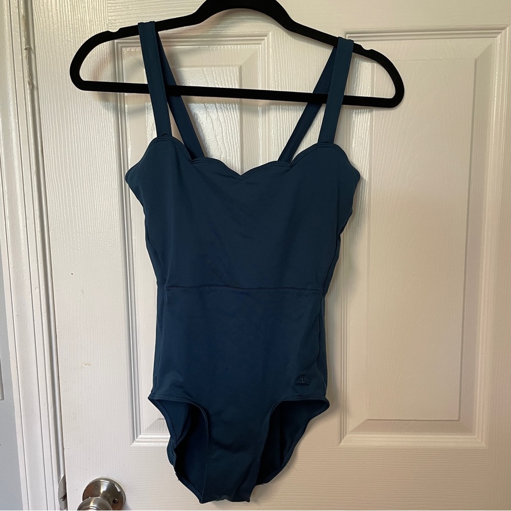 Dance bodysuit green turquoise, size M, 8-10